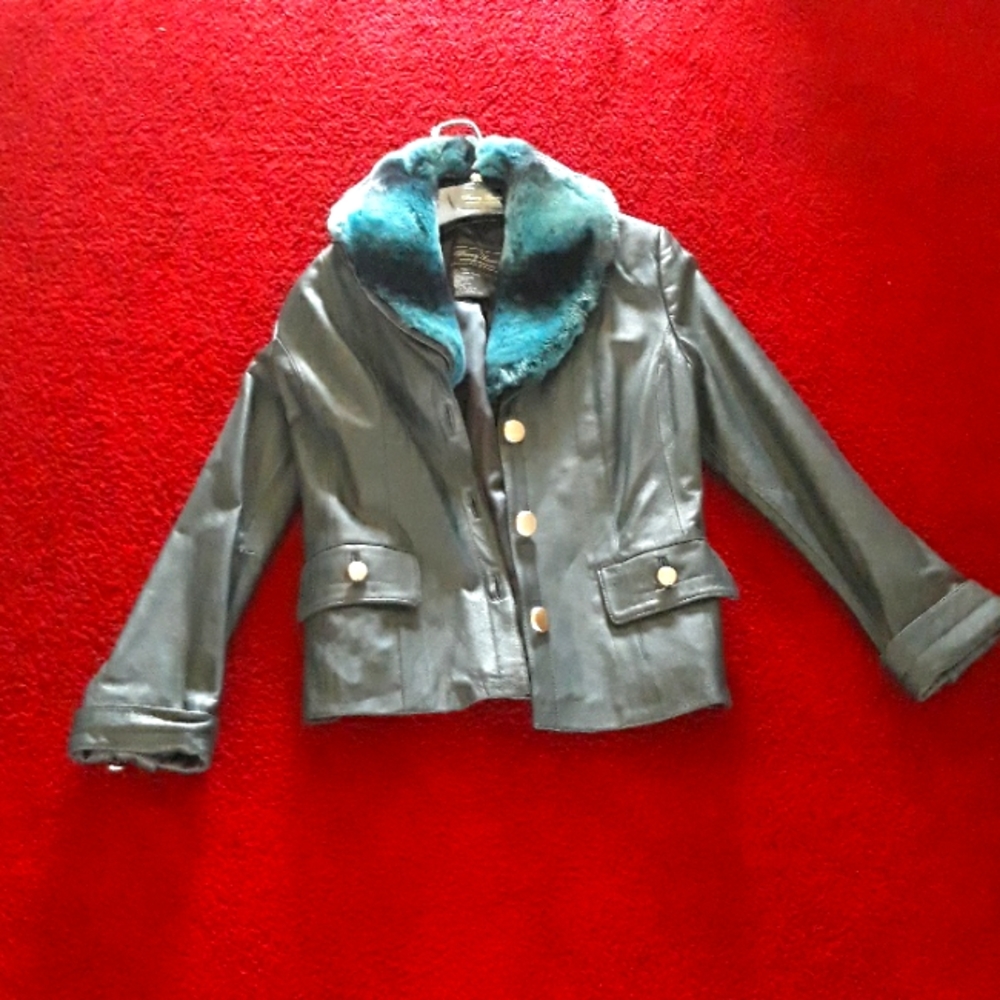 Real Faux Fur and Leather Jacket